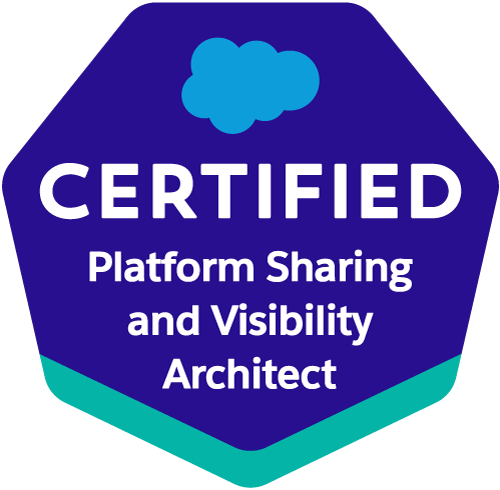 Salesforce Certified Platform Sharing and Visibility Architect certification badge