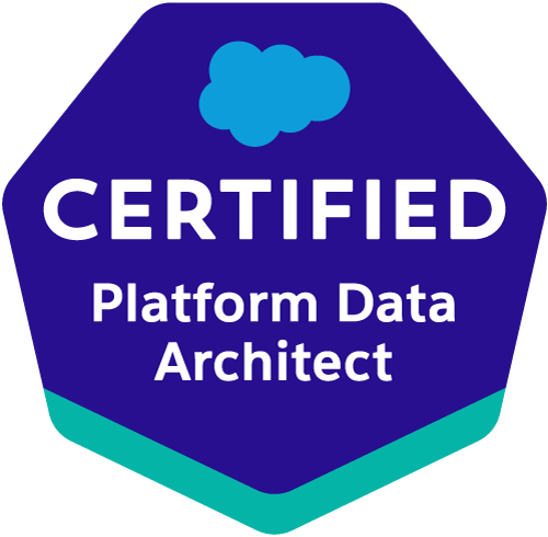Salesforce Certified Platform Data Architect certification badge