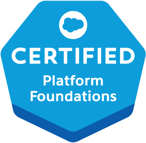 Salesforce Certified Platform Foundations certification badge