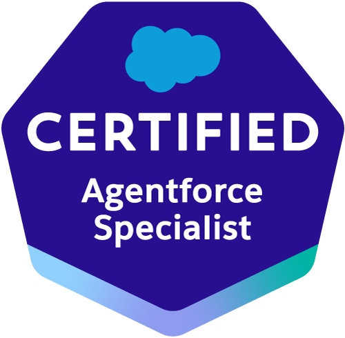 Salesforce Certified Agentforce Specialist certification badge